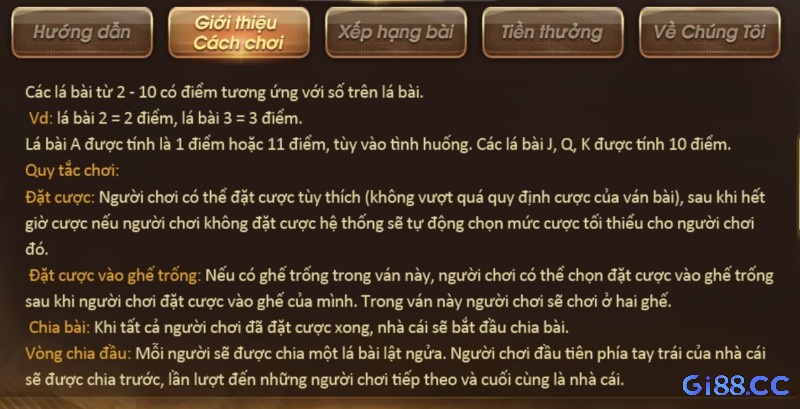 Cách tính điểm khi chơi xì dách